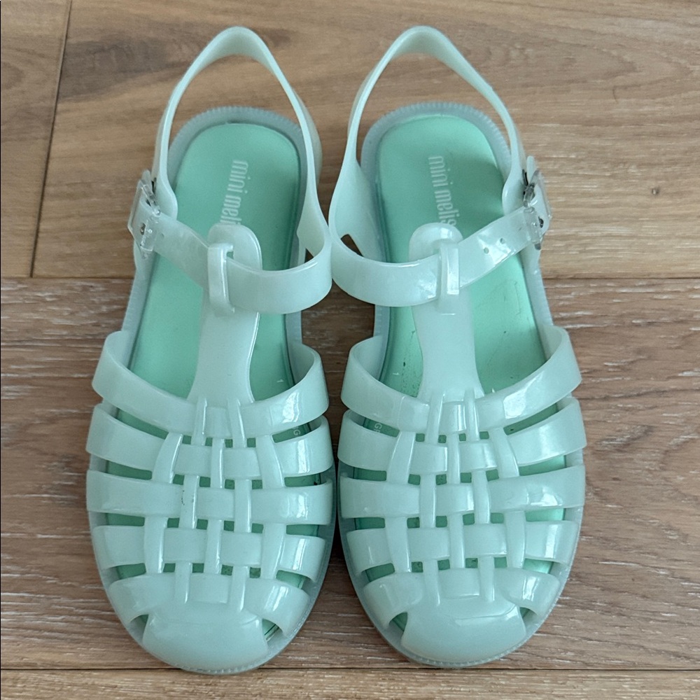 Mini Melissa Kids Jelly Sandals - Light Green